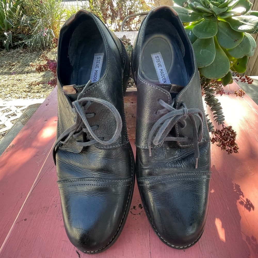 Steve Madden lace up leather shoes 10.5 men’s